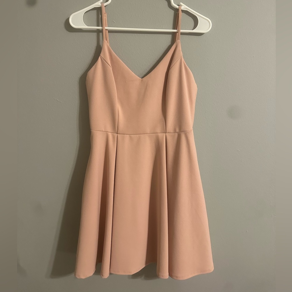 light pink dress